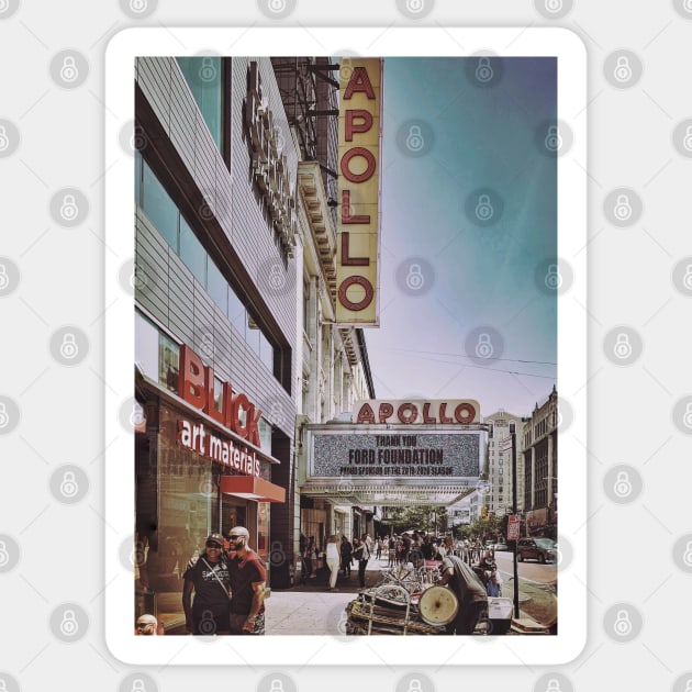 Apollo Theater, Harlem Sticker by eleonoraingrid